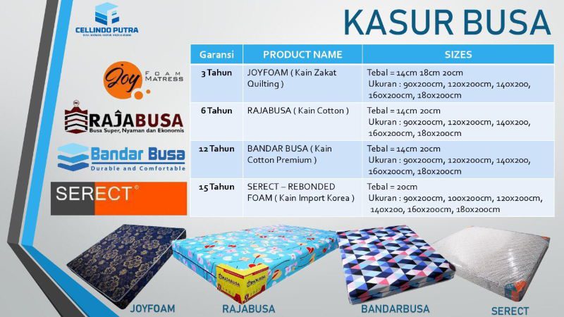 brosur kasur busa murah