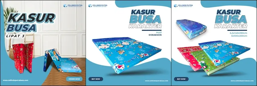 kasur busa lipat 3